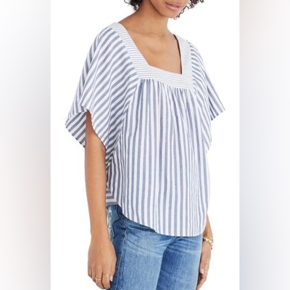 Madewell‎ Butterfly Top in Stripe Play